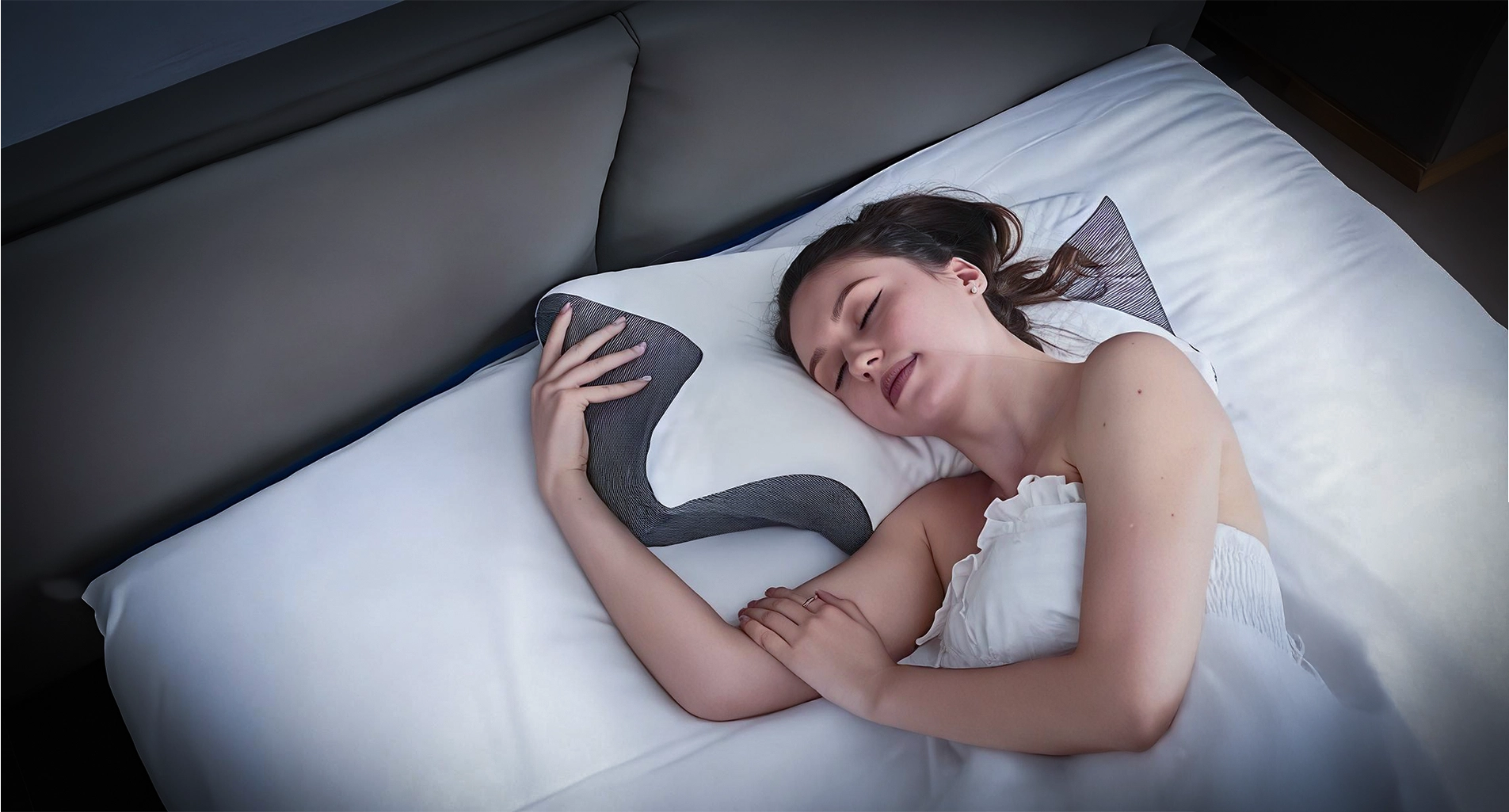 Oreiller ergonomique mémoire de forme Morphee Pillow soutien cervical optimal